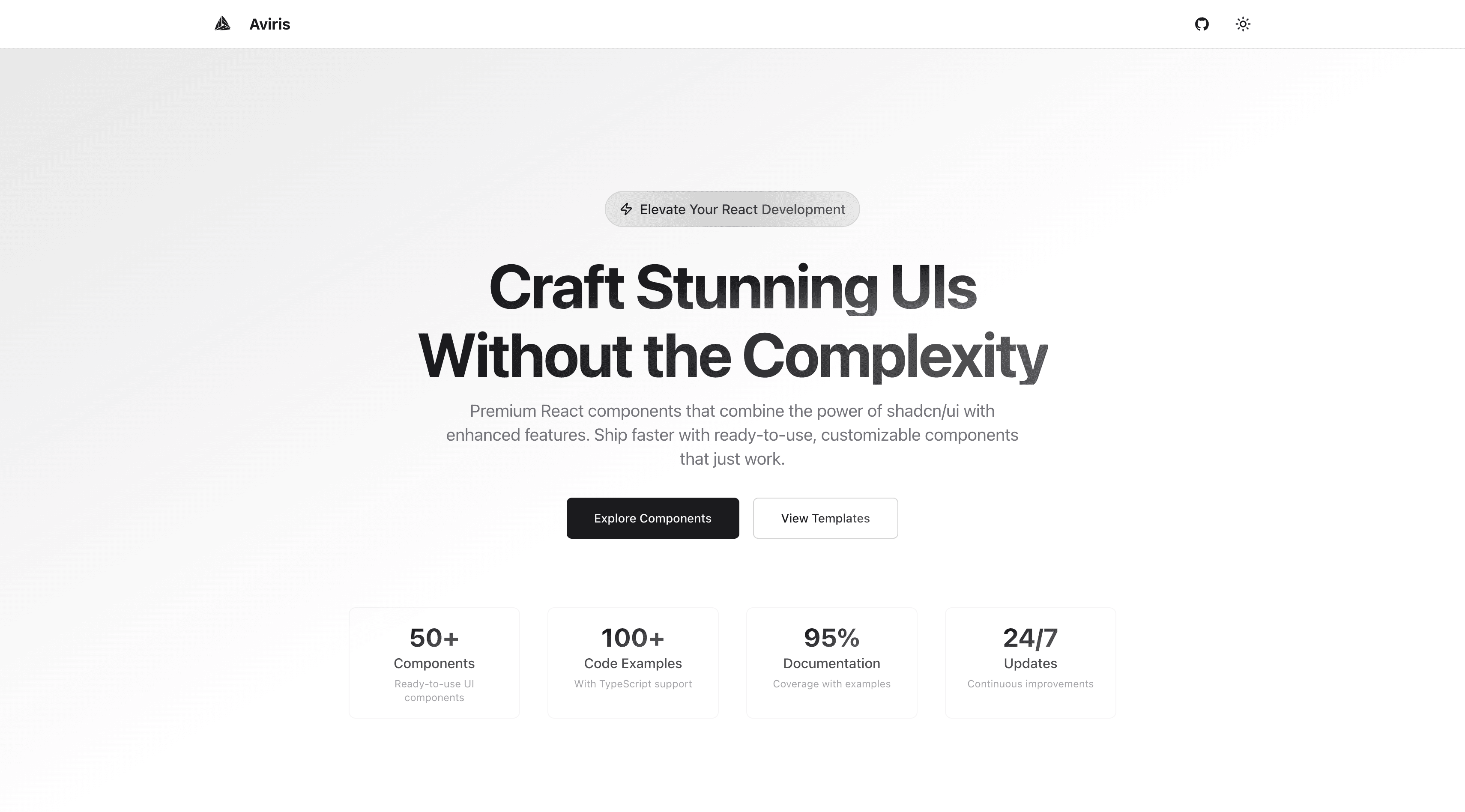 Aviris UI - React Components
