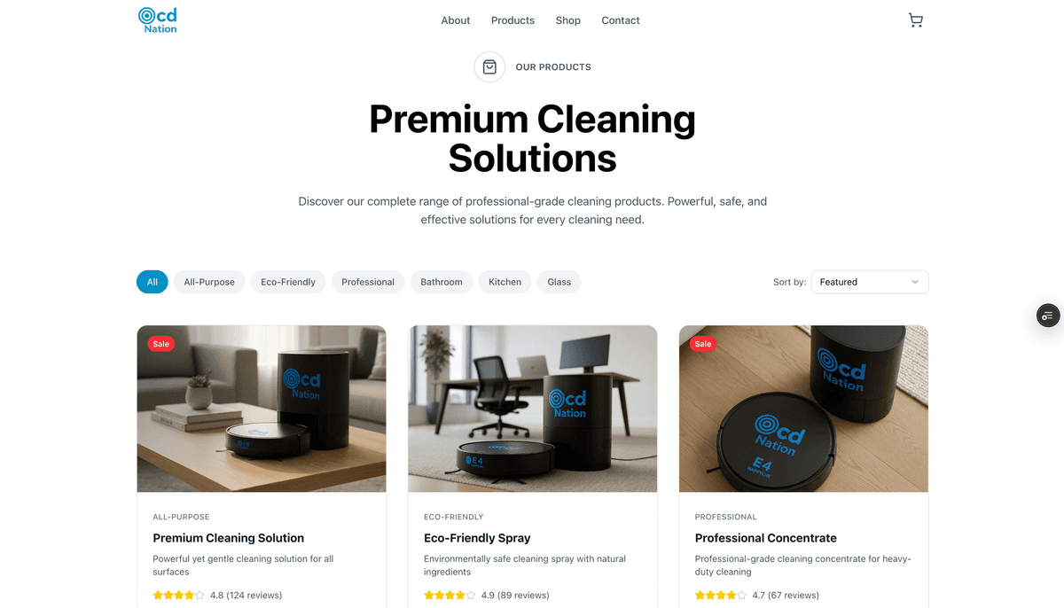 OCD - Eco-friendly messaging and global market presence